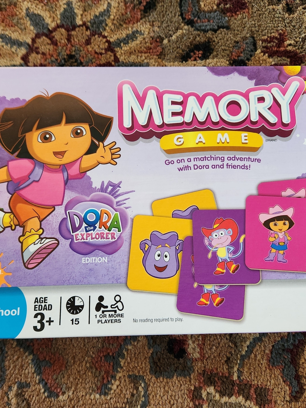 Hasbro Preschool Dora The Explorer Memory Game 2009 Nickelodeon